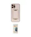 ieg™ iPhone 12 Pro Kılıf Kozmos Minimal Prime - Siyah 6D Mat Seramik Hayalet Nano Ekran Koruyucu