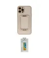 ieg™ iPhone 12 Pro Kılıf Kozmos Minimal Prime - Siyah Polymer Nano Ekran Koruyucu