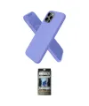 ieg™ iPhone 12 Pro Kılıf Kozmos Yansıma Özel Seri - Siyah 34D Hayalet Izgaralı Cam