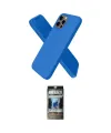 ieg™ iPhone 12 Pro Kılıf Kozmos Yansıma Özel Seri - Siyah 34D Hayalet Izgaralı Cam