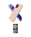 ieg™ iPhone 12 Pro Kılıf Kozmos Yansıma Özel Seri - Siyah 34D Hayalet Izgaralı Cam
