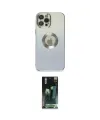 ieg™ iPhone 12 Pro Kılıf Kutup Yansıma Özel Seri - Şeffaf 360 Full Body Arka Koruyucu