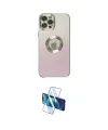 ieg™ iPhone 12 Pro Kılıf Kutup Yansıma Özel Seri - Siyah 3D Antistatik Seramik Nano Ekran Koruyucu