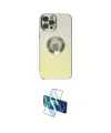 ieg™ iPhone 12 Pro Kılıf Kutup Yansıma Özel Seri - Siyah 3D Antistatik Seramik Nano Ekran Koruyucu