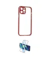 ieg™ iPhone 12 Pro Kılıf Nova Asil Özel Seri - Siyah 3D Antistatik Cam Ekran Koruyucu