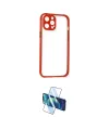 ieg™ iPhone 12 Pro Kılıf Nova Asil Özel Seri - Siyah 3D Antistatik Seramik Nano Ekran Koruyucu