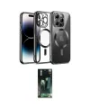 ieg™ iPhone 12 Pro Kılıf Nova Işık Özel Seri - Siyah 360 Mat Full Body Arka Koruyucu