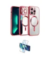 ieg™ iPhone 12 Pro Kılıf Nova Işık Özel Seri - Siyah 3D Antistatik Cam Ekran Koruyucu