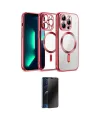 ieg™ iPhone 12 Pro Kılıf Nova Işık Özel Seri - Siyah 3D Antistatik Hayalet Cam Ekran Koruyucu