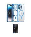 ieg™ iPhone 12 Pro Kılıf Nova Işık Özel Seri - Siyah 3D Antistatik Hayalet Cam Ekran Koruyucu