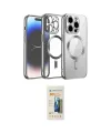 ieg™ iPhone 12 Pro Kılıf Nova Işık Özel Seri - Siyah 6D Mat Seramik Hayalet Nano Ekran Koruyucu