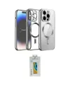 ieg™ iPhone 12 Pro Kılıf Nova Işık Özel Seri - Siyah Polymer Nano Ekran Koruyucu
