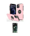 ieg™ iPhone 12 Pro Kılıf Odak Form Prime - Siyah 360 Mat Full Body Arka Koruyucu