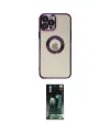ieg™ iPhone 12 Pro Kılıf Pusula Form - Şeffaf 360 Full Body Arka Koruyucu