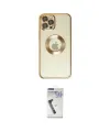ieg™ iPhone 12 Pro Kılıf Pusula Form - Şeffaf Uv Polymer Nano Ekran Koruyucu