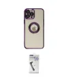 ieg™ iPhone 12 Pro Kılıf Pusula Form - Şeffaf Uv Polymer Nano Ekran Koruyucu