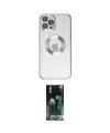 ieg™ iPhone 12 Pro Kılıf Pusula Form - Siyah 360 Mat Full Body Arka Koruyucu