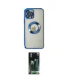 ieg™ iPhone 12 Pro Kılıf Pusula Form - Siyah 360 Mat Full Body Arka Koruyucu