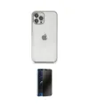 ieg™ iPhone 12 Pro Kılıf Vadi Minimal - Siyah 3D Antistatik Hayalet Cam Ekran Koruyucu