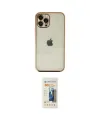 ieg™ iPhone 12 Pro Kılıf Vadi Minimal - Siyah 6D Mat Seramik Hayalet Nano Ekran Koruyucu