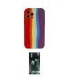 ieg™ iPhone 12 Pro Kılıf Yadigar Çizgi - Şeffaf 360 Full Body Arka Koruyucu