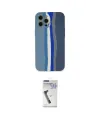 ieg™ iPhone 12 Pro Kılıf Yadigar Çizgi - Şeffaf Uv Polymer Nano Ekran Koruyucu