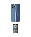 ieg™ iPhone 12 Pro Kılıf Yadigar Çizgi - Siyah 34D Hayalet Izgaralı Cam