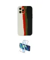 ieg™ iPhone 12 Pro Kılıf Yadigar Çizgi - Siyah 3D Antistatik Cam Ekran Koruyucu