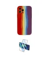 ieg™ iPhone 12 Pro Kılıf Yadigar Çizgi - Siyah 3D Antistatik Cam Ekran Koruyucu