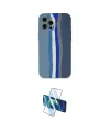 ieg™ iPhone 12 Pro Kılıf Yadigar Çizgi - Siyah 3D Antistatik Cam Ekran Koruyucu