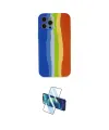 ieg™ iPhone 12 Pro Kılıf Yadigar Çizgi - Siyah 3D Antistatik Cam Ekran Koruyucu