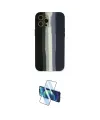 ieg™ iPhone 12 Pro Kılıf Yadigar Çizgi - Siyah 3D Antistatik Cam Ekran Koruyucu