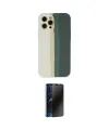 ieg™ iPhone 12 Pro Kılıf Yadigar Çizgi - Siyah 3D Antistatik Hayalet Cam Ekran Koruyucu