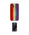 ieg™ iPhone 12 Pro Kılıf Yadigar Çizgi - Siyah 3D Antistatik Hayalet Cam Ekran Koruyucu