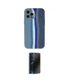 ieg™ iPhone 12 Pro Kılıf Yadigar Çizgi - Siyah 3D Antistatik Hayalet Cam Ekran Koruyucu