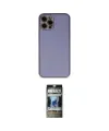 ieg™ iPhone 12 Pro Kılıf Yadigar Klasik - Siyah 34D Hayalet Izgaralı Cam