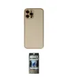 ieg™ iPhone 12 Pro Kılıf Yadigar Klasik - Siyah 34D Hayalet Izgaralı Cam