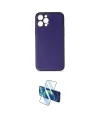 ieg™ iPhone 12 Pro Kılıf Yadigar Klasik - Siyah 3D Antistatik Cam Ekran Koruyucu
