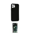 ieg™ iPhone 12 Pro Kılıf Yadigar Yansıma Serisi - Siyah 360 Mat Full Body Arka Koruyucu