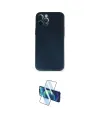 ieg™ iPhone 12 Pro Kılıf Yadigar Yansıma Serisi - Siyah 3D Antistatik Cam Ekran Koruyucu