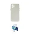 ieg™ iPhone 12 Pro Kılıf Yadigar Yansıma Serisi - Siyah 3D Antistatik Seramik Nano Ekran Koruyucu