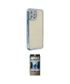 ieg™ iPhone 12 Pro Kılıf Yörünge Koleksiyonu - Siyah 34D Hayalet Izgaralı Cam