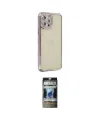 ieg™ iPhone 12 Pro Kılıf Yörünge Koleksiyonu - Siyah 34D Hayalet Izgaralı Cam