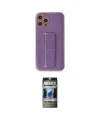 ieg™ iPhone 12 Pro Kılıf Yörünge Yansıma - Siyah 34D Hayalet Izgaralı Cam