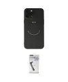 ieg™ iPhone 12 Pro Kılıf Zirve Klasik Prime - Şeffaf Uv Polymer Nano Ekran Koruyucu