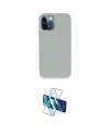 ieg™ iPhone 12 Pro Kılıf Zirve Modern Özel Seri - Siyah 3D Antistatik Cam Ekran Koruyucu