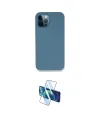 ieg™ iPhone 12 Pro Kılıf Zirve Modern Özel Seri - Siyah 3D Antistatik Cam Ekran Koruyucu