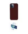 ieg™ iPhone 12 Pro Kılıf Zirve Modern Özel Seri - Siyah 3D Antistatik Cam Ekran Koruyucu