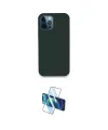 ieg™ iPhone 12 Pro Kılıf Zirve Modern Özel Seri - Siyah 3D Antistatik Cam Ekran Koruyucu