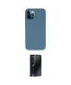 ieg™ iPhone 12 Pro Kılıf Zirve Modern Özel Seri - Siyah 3D Antistatik Hayalet Cam Ekran Koruyucu